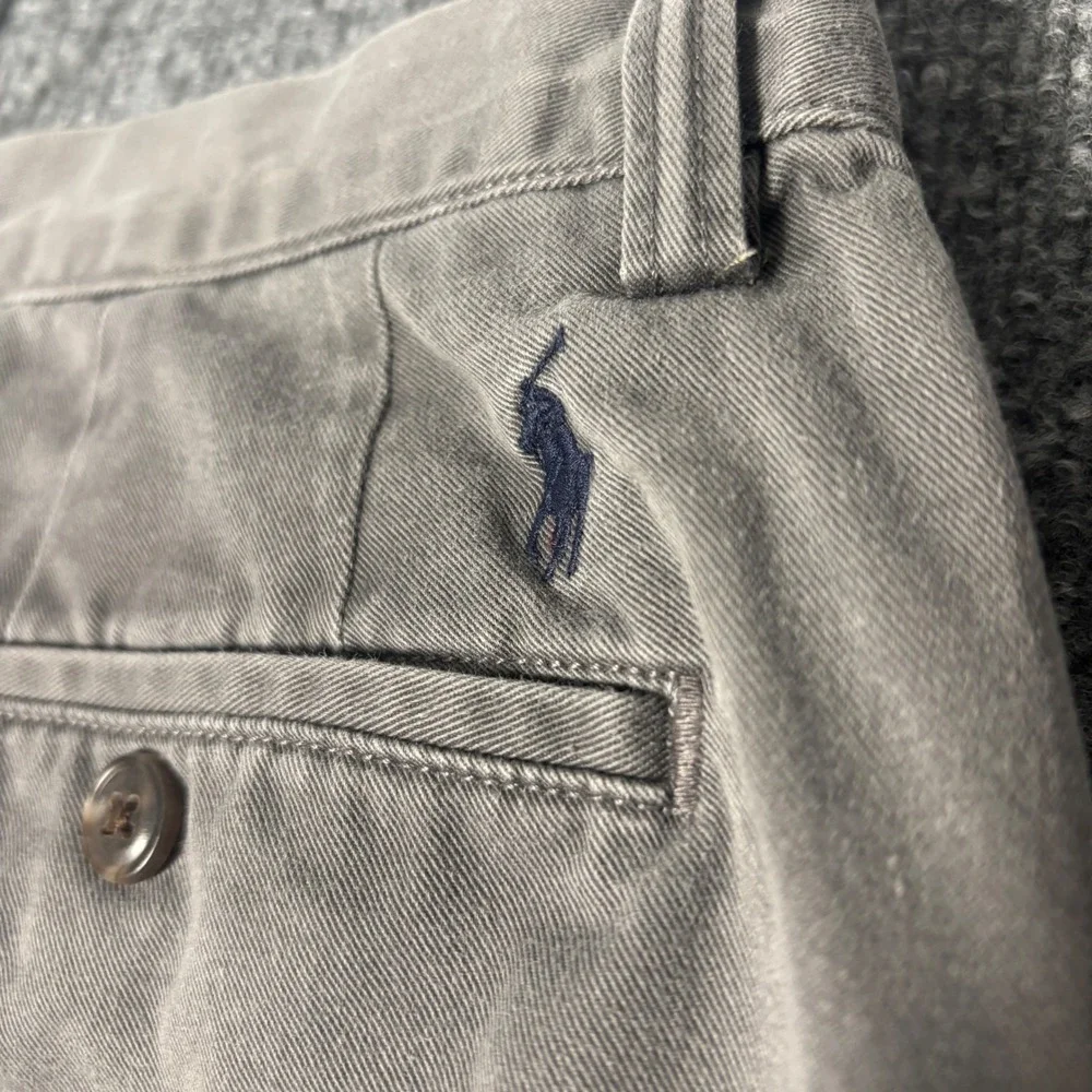 Polo Ralph Lauren Men's 32x32 Gray‎ Straight Fit Chino Pants Classic Trousers